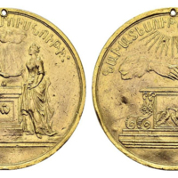ANRO-1424 Holandese-Armenian Marriage Medal - (Altar : Matrimony) - Gold.jpg